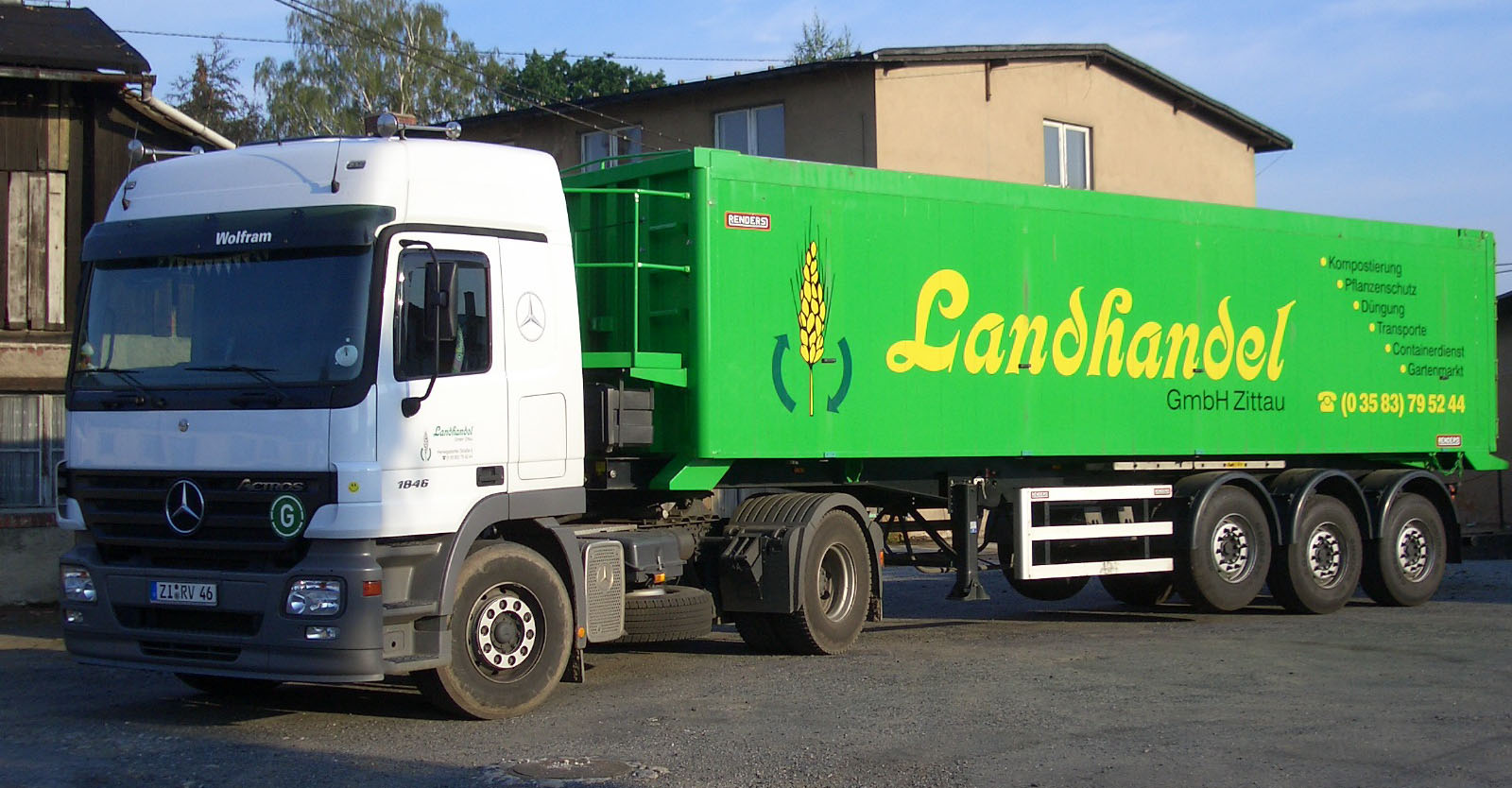 Lkw der Landhandel Herwig GmbH Zittau