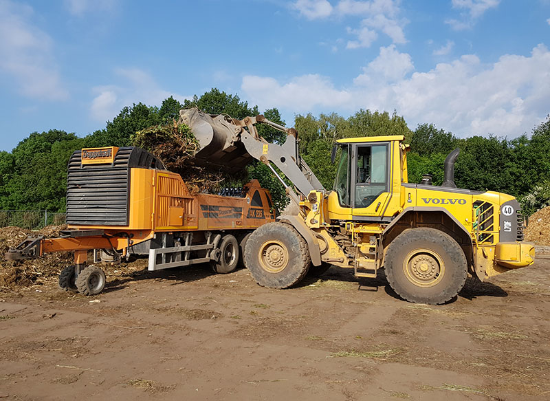 Schreddern und Sieben